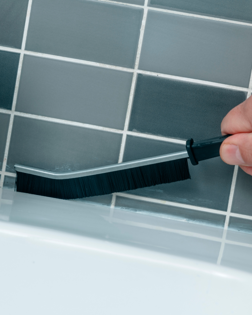 clean bathroom tiles and grout after professional cleaning in Queensland